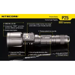 Nitecore P25 Smilodon -Outdoor Flashlight Store 10 70