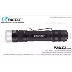 Eagletac P25LC2 Diffuser -Outdoor Flashlight Store 6 89