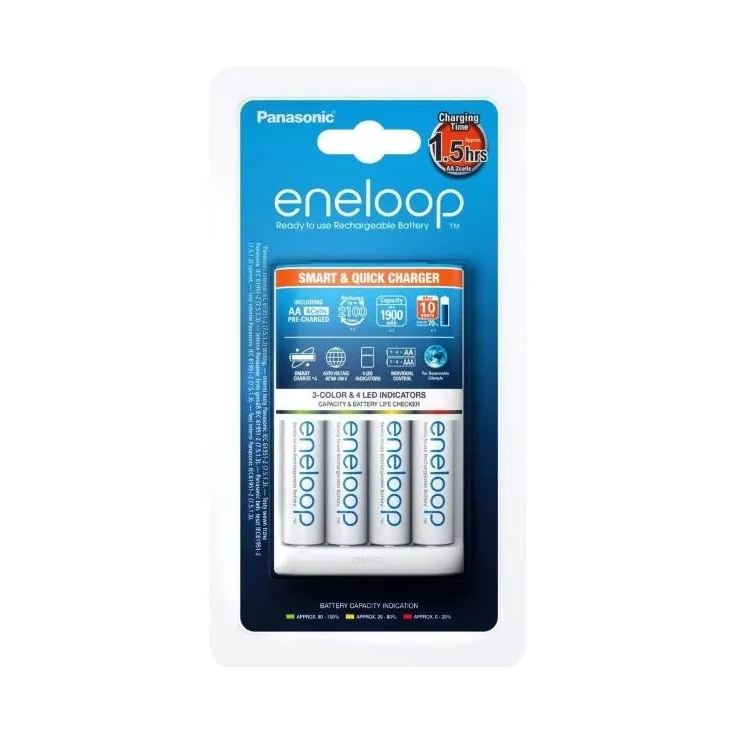 Eneloop AA NiMH Batteries And Charger 3 Eneloop AA NiMH Batteries And Charger
