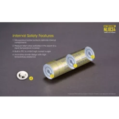 Nitecore 18650 Li-ion Battery (3400mAh) NL1834 -Outdoor Flashlight Store NL1834 2
