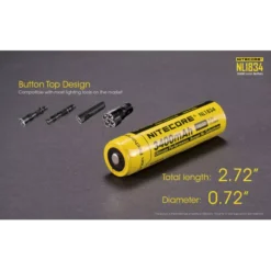 Nitecore 18650 Li-ion Battery (3400mAh) NL1834 -Outdoor Flashlight Store NL1834 5