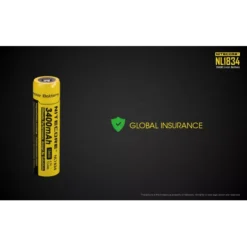 Nitecore 18650 Li-ion Battery (3400mAh) NL1834 -Outdoor Flashlight Store NL1834 8