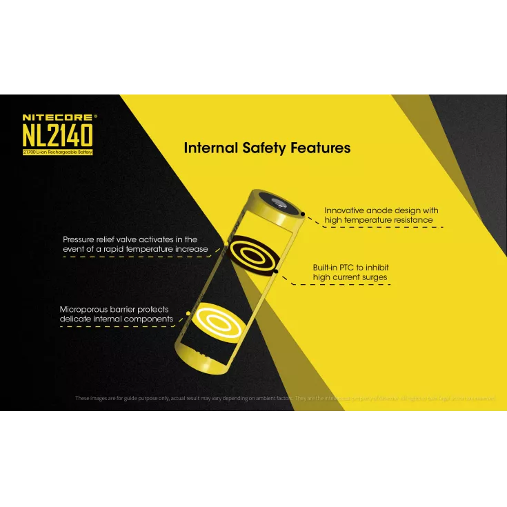 Nitecore 21700 NL2140 Li-ion Battery (4000mAh) 6 Nitecore 21700 NL2140 Li-ion Battery (4000mAh) - Image 4