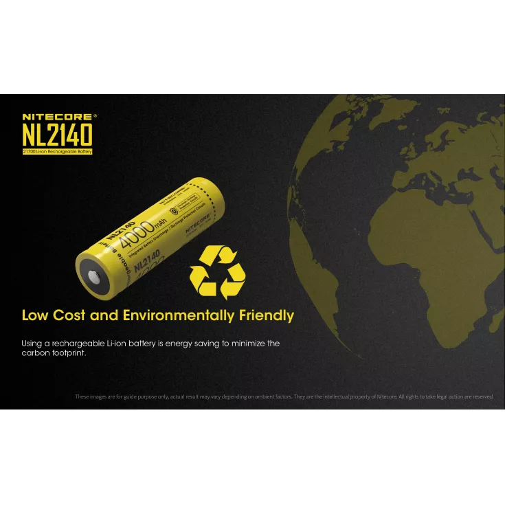 Nitecore 21700 NL2140 Li-ion Battery (4000mAh) 9 Nitecore 21700 NL2140 Li-ion Battery (4000mAh) - Image 7