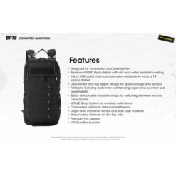 Nitecore BP18 Backpack -Outdoor Flashlight Store Nitecore BP18 11
