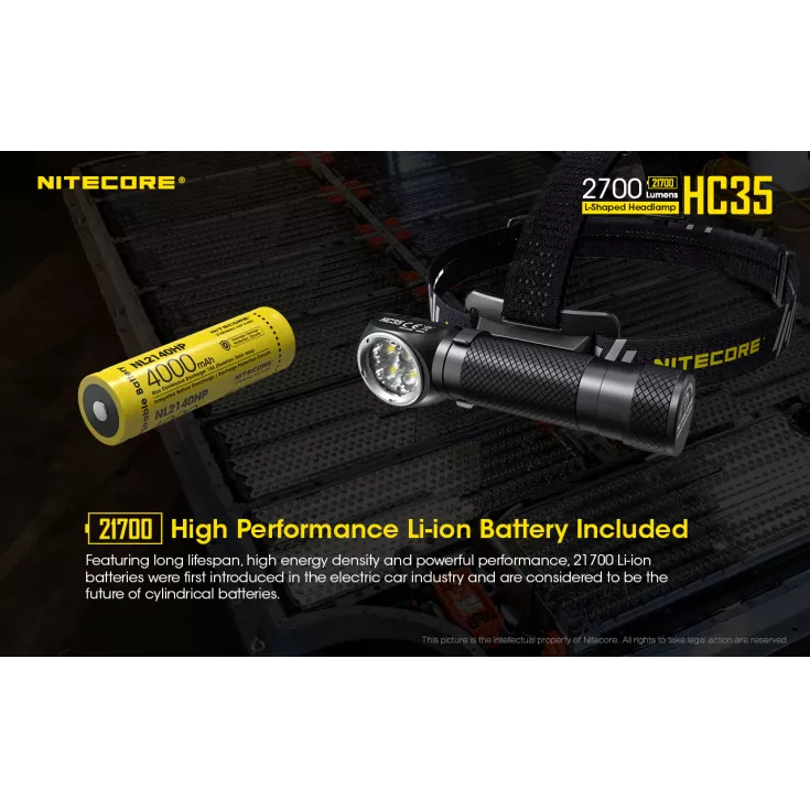 Nitecore 21700 NL2140HP Li-ion High Performance (4000mAh) 4 Nitecore 21700 NL2140HP Li-ion High Performance (4000mAh) - Image 2