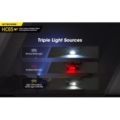 Nitecore HC65 V2 -Outdoor Flashlight Store Nitecore HC65 V2 1