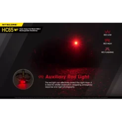 Nitecore HC65 V2 -Outdoor Flashlight Store Nitecore HC65 V2 4
