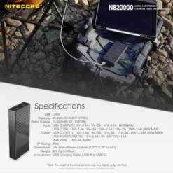 Nitecore NB20000 Power Bank -Outdoor Flashlight Store Nitecore NB20000 11
