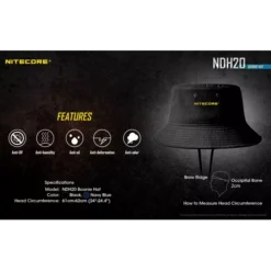 Nitecore NDH20 Boonie Hat -Outdoor Flashlight Store Nitecore NDH20 Hat 2