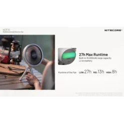 Nitecore NEF10 Electric Fan -Outdoor Flashlight Store Nitecore NEF10 4