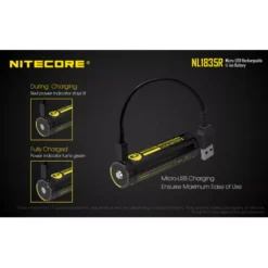 Nitecore NL1835R Micro-USB 18650 3500mAh Li-ion Battery 16 Nitecore NL1835R Micro-USB 18650 3500mAh Li-ion Battery -Outdoor Flashlight Store Nitecore NL1835R 2