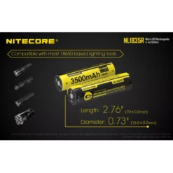 Nitecore NL1835R Micro-USB 18650 3500mAh Li-ion Battery 21 Nitecore NL1835R Micro-USB 18650 3500mAh Li-ion Battery -Outdoor Flashlight Store Nitecore NL1835R 7