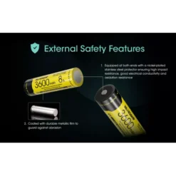 Nitecore 18650 Li-ion Battery (3600mAh) NL1836HP -Outdoor Flashlight Store Nitecore NL1836HP 6