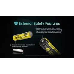 Nitecore NL1836R USB-C 18650 3600mAh Li-ion Battery -Outdoor Flashlight Store Nitecore NL1836R 7