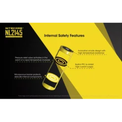 Nitecore 21700 NL2145 Li-ion Battery (4500mAh) -Outdoor Flashlight Store Nitecore NL2145 3