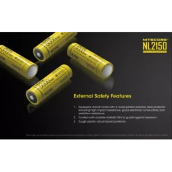 Nitecore 21700 NL2150 Li-ion Battery (5000mAh) 17 Nitecore 21700 NL2150 Li-ion Battery (5000mAh) -Outdoor Flashlight Store Nitecore NL2150 5