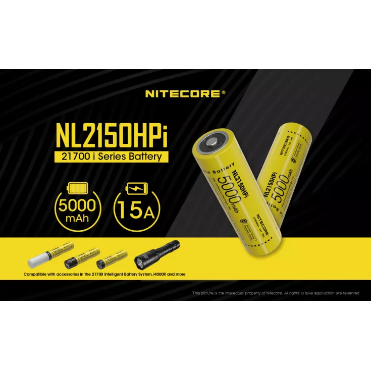 Nitecore 21700 NL2150HPi Li-ion 15A Battery (5000mAH) 4 Nitecore 21700 NL2150HPi Li-ion 15A Battery (5000mAH) - Image 2