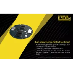 Nitecore 21700 NL2150HPi Li-ion 15A Battery (5000mAH) 20 Nitecore 21700 NL2150HPi Li-ion 15A Battery (5000mAH) -Outdoor Flashlight Store Nitecore NL2150HPi 6