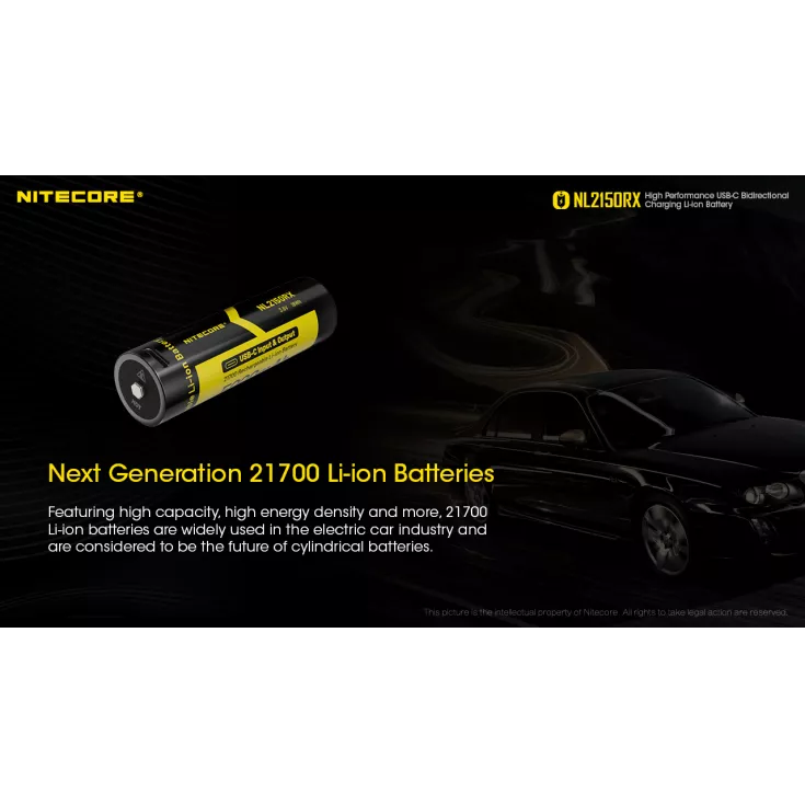 Nitecore 21700 NL2150RX Bidirectional Charging Li-ion Battery (5000mAh) 6 Nitecore 21700 NL2150RX Bidirectional Charging Li-ion Battery (5000mAh) - Image 4