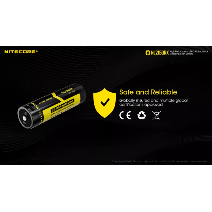 Nitecore 21700 NL2150RX Bidirectional Charging Li-ion Battery (5000mAh) 12 Nitecore 21700 NL2150RX Bidirectional Charging Li-ion Battery (5000mAh) - Image 10