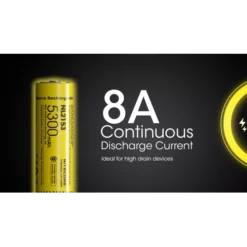 Nitecore 21700 NL2153 Li-ion Battery (5300mAh) -Outdoor Flashlight Store Nitecore NL2153 3