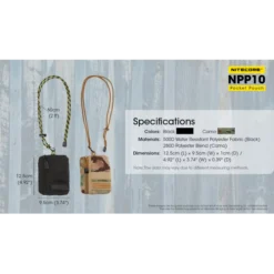 Nitecore NPP10 Pocket Pouch 14 Nitecore NPP10 Pocket Pouch -Outdoor Flashlight Store Nitecore NPP10 4