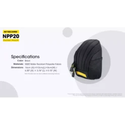 Nitecore NPP20 Pocket Pouch -Outdoor Flashlight Store Nitecore NPP20 6