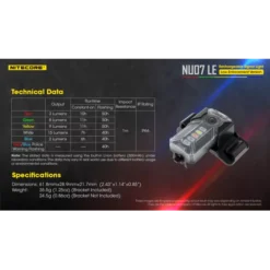 Nitecore NU07 LE -Outdoor Flashlight Store Nitecore NU07 LE 10