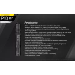 Nitecore P10 V2 -Outdoor Flashlight Store Nitecore P10 V2 11