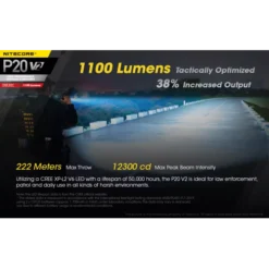 Nitecore P20 V2 -Outdoor Flashlight Store Nitecore P20 V2 2