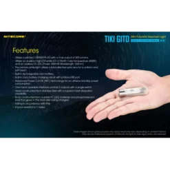 Nitecore TIKI GITD - Blue -Outdoor Flashlight Store Nitecore TIKI GITD Blue 10