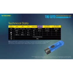 Nitecore TIKI GITD - Blue -Outdoor Flashlight Store Nitecore TIKI GITD Blue 9