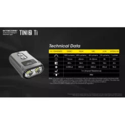Nitecore TINI 2 Ti -Outdoor Flashlight Store Nitecore TINI 2 Ti 9
