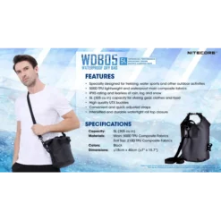 Nitecore WDB05 Dry Bag -Outdoor Flashlight Store Nitecore WDB05 4