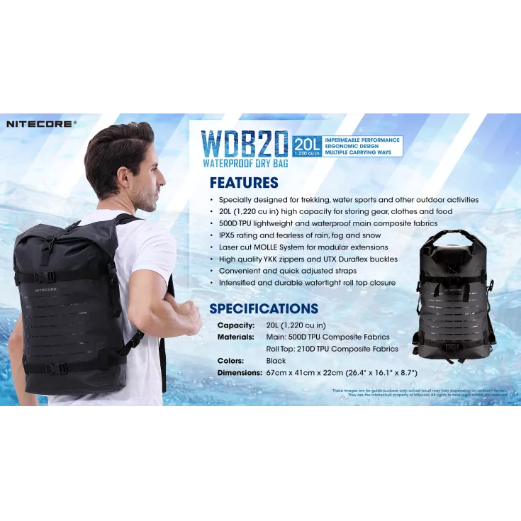 Nitecore WDB20 Dry Bag 8 Nitecore WDB20 Dry Bag - Image 6