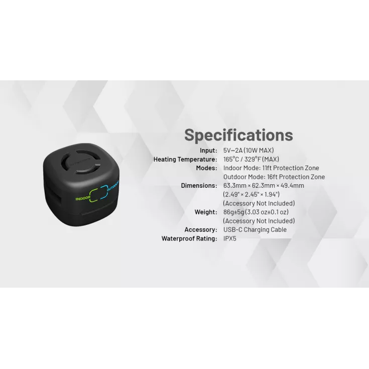 Nitecore EMR30 SE Portable Insect Repeller 9 Nitecore EMR30 SE Portable Insect Repeller - Image 7