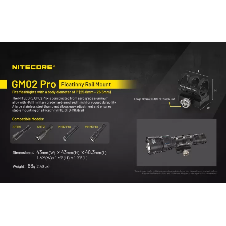 Nitecore GM02 Pro Gun Mount 4 Nitecore GM02 Pro Gun Mount - Image 2