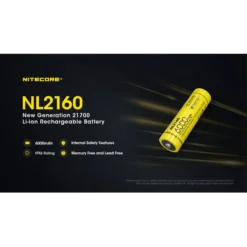 Nitecore 21700 NL2160 Li-ion Battery (6000mAh) -Outdoor Flashlight Store nitecore nl2160 1